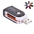 USB 2.0 All in One Memory Card Reader, Support SD / MMC / RS-MMC / Mini SD / TF / SDHC MMC / MMC TURBO Card, Support up to 32GB, Random Color Delivery - 1