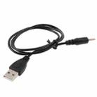 USB to 2.5mm DC Charging Cable, Length: 65cm(Black) - 1