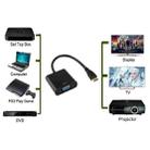 22cm Full HD 1080P Mini HDMI Male to VGA Female Video Adapter Cable with Audio Cable(Black) - 4