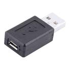 USB 2.0 AM to Micro USB Female Adapter(Black) - 1