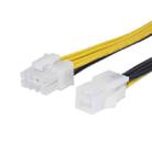 8 Pin Male to 4 Pin Female Power Cable, Length: 18.5cm - 1