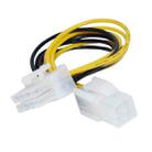 8 Pin Male to 4 Pin Female Power Cable, Length: 18.5cm - 2