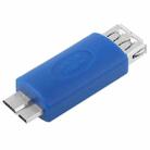 Super Speed USB 3.0 AF to USB 3.0 Micro-B Male Adapter(Blue) - 1