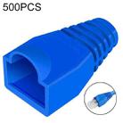 Network Cable Boots Cap Cover for RJ45, Green (500 pcs in one packaging , the price is for 500 pcs)(Blue) - 1
