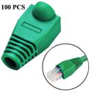 Network Cable Boots Cap Cover for RJ45, Green (100 pcs in one packaging , the price is for 100 pcs)(Green) - 1