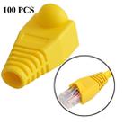 Network Cable Boots Cap Cover for RJ45, Yellow (100 pcs in one packaging , the price is for 100 pcs)(Yellow) - 1