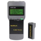 Portable Wireless Network cable Tester SC8108 LCD Digital PC Data Network CAT5 RJ45 LAN Phone Cable Tester Meter(Grey) - 1