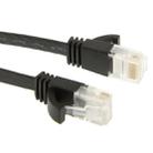 CAT6 Ultra-thin Flat Ethernet Network LAN Cable, Length: 5m(Black) - 1