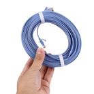 CAT6 Ultra-thin Flat Ethernet Network LAN Cable, Length: 30m(Blue) - 5