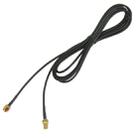 Softcover Edition, RP-SMA Male to Female Cable (174 Antenna Extension Cable) , 3m(Black) - 1