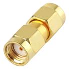 Gold Plated RP-SMA Male to RP-SMA Male Adapter - 1