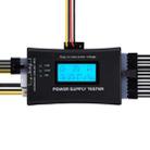 Digital LCD Display PC Computer 20/24 Pin Power Supply Tester Checker Power Measuring Diagnostic Tester Tool(Black) - 1