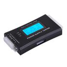 Digital LCD Display PC Computer 20/24 Pin Power Supply Tester Checker Power Measuring Diagnostic Tester Tool(Black) - 2