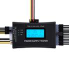 Digital LCD Display PC Computer 20/24 Pin Power Supply Tester Checker Power Measuring Diagnostic Tester Tool(Black) - 7