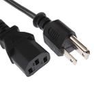 Universal US 3 Prong AC Power Cords for Desktop Computer Printer Monitor Plug, Cable Length: 1.5m - 1