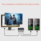 2 Port VGA Switch Box, 2 In 1 Out For LCD PC TV Monitor - HD15 (FJ-15-2C)(Black) - 6