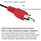 Jack 3.5mm Stereo to RCA Male Audio Cable, Length: about 2.7m - 3