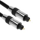 Braided Optical Audio Cable, OD: 5.0mm, Length: 2m - 1