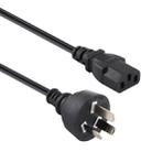 Computer PC POWER Cord 3 pin Cable, Length: 1.8m, AU Plug(Black) - 1