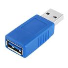 USB 3.0 AM to USB 3.0 AF Cable Adapter (Blue) - 1