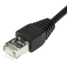 RJ45 Female to Male Cat Network Extension Cable, Length: 30cm(Black) - 3