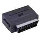 RGB Scart Male to S Video and 3 RCA Audio Adaptor(Black) - 2