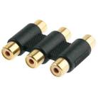 Gold-plated RGB Female to Female Connector(Black) - 1