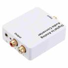 Digital to Analog Audio Converter / Mini Audio Decoder, Size: 72 x 55 x 20mm(White) - 3