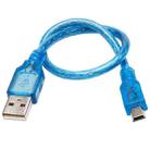 USB 2.0 AM to Mini USB Male Adapter Cable , Length: 30cm (Blue) - 1