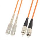 SC-FC Dual-Core Multi Mode Fiber Optic Jumper,Length: 3m - 1