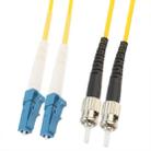 LC-ST Dual-Core Single Mode Fiber Optic Jumper,Length: 3m - 1