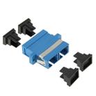 SC-SC Multimode Duplex Fiber Flange / Connector / Adapter / Lotus Root Device(Blue) - 6