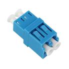 LC-LC Single-Mode Duplex Fiber Flange / Connector / Adapter / Lotus Root Device(Blue) - 1