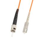 SC-ST Single-Core Multi Mode Fiber Optic Jumper,Length: 3m - 1