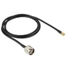 N Male to RP-SMA Converter Cable, Length: 100cm(Black) - 1