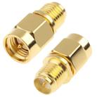 SMA Male to RP-SMA Female Adapter (Gold Plated) - 1