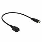 USB-C / Type-C 3.0 Male to Micro USB Female Cable Adapter, Length: 29cm - 2
