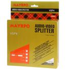 4-Way Video & Audio AMP Splitter with Switch, 1 Input, 4 Outputs (JM-VA104) - 5