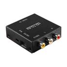 HDV-M610 Mini Size Full HD 1080P HDMI to AV/CVBS Video Converter Adapter(Black) - 1