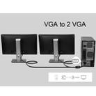 30cm VGA Male to 2 VGA Female Splitter Cable(Black) - 5