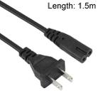 High Quality 2 Prong Style US Notebook AC Power Cord, Length: 1.5m - 1