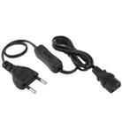 3 Prong Style AC Power Cord with 304 Switch, Length: 1.2m(Black) - 1