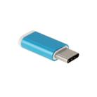 Aluminum USB-C / Type-C 3.1  Male to Micro USB Female Converter Adapter, For Galaxy S8 & S8 + / LG G6 / Huawei P10 & P10 Plus / Xiaomi Mi 6 & Max 2 and other Smartphones(Blue) - 1