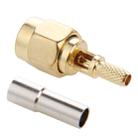 10 PCS Gold Plated Crimp SMA Male Straight Connector Adapter for RG174 / RG188 / RG316 / LMR100 Cable - 1