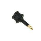 Gold Plated Square to Round 3.5mm Optical Fiber Adapter - 1