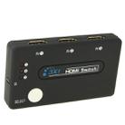 Mini 3x1 HD 1080P HDMI V1.3 Selector with Remote Control for HDTV / STB/ DVD / Projector / DVR - 3