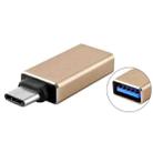 USB 3.0 to USB-C / Type-C 3.1 Converter Adapter, For MacBook 12 inch, Chromebook Pixel 2015(Gold) - 1