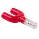 3.5mm Stereo Male to Dual 3.5mm Stereo Female Splitter Adapter(Red) - 4