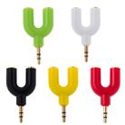 3.5mm Stereo Male to Dual 3.5mm Stereo Female Splitter Adapter(Yellow) - 6