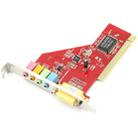 Crystal 4 Channel PCI Sound Card(Red) - 1